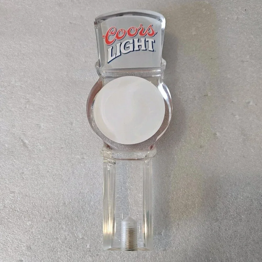 COORS‎ LIGHT BASKETBALL Beer Tap Handle Clear Acrylic NBA NCAA Man Cave Garage